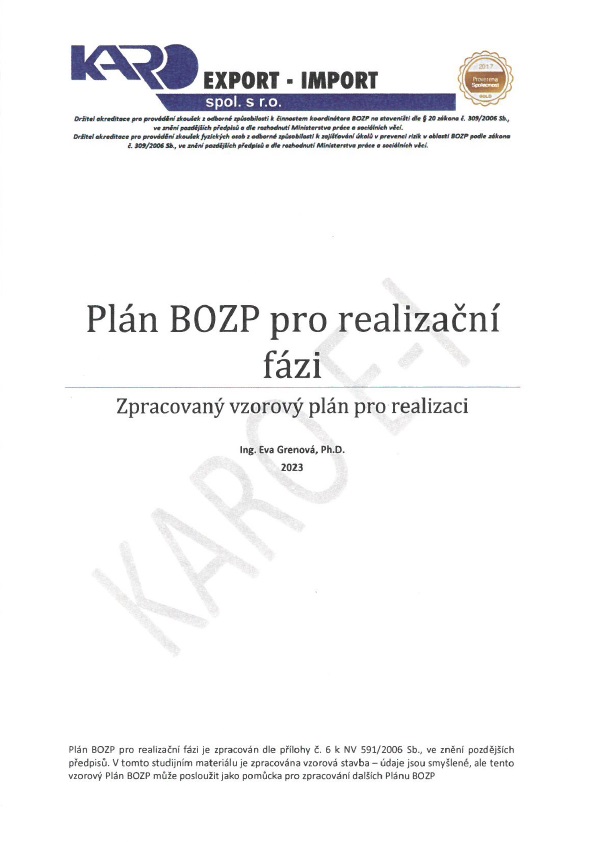 Plán BOZP pro realizaci